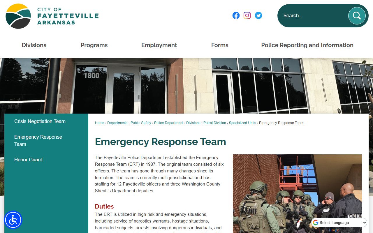 Fayetteville Police Department arrest records