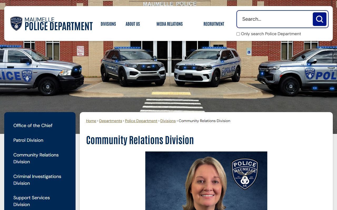 Maumelle Police Department Community Relations division arrest records