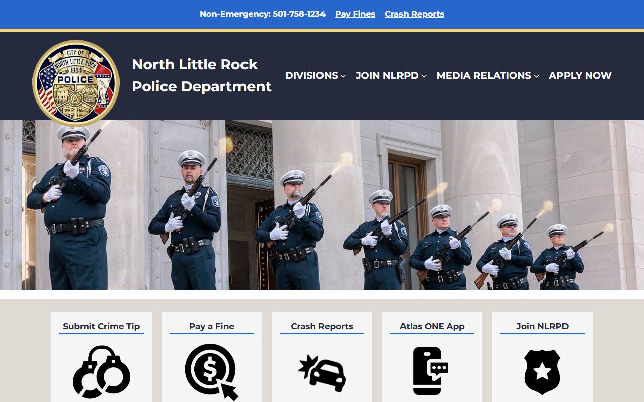 North Little Rock Police Department arrest records site