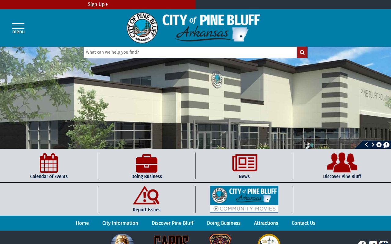 City of Pine Bluff arrest records resources