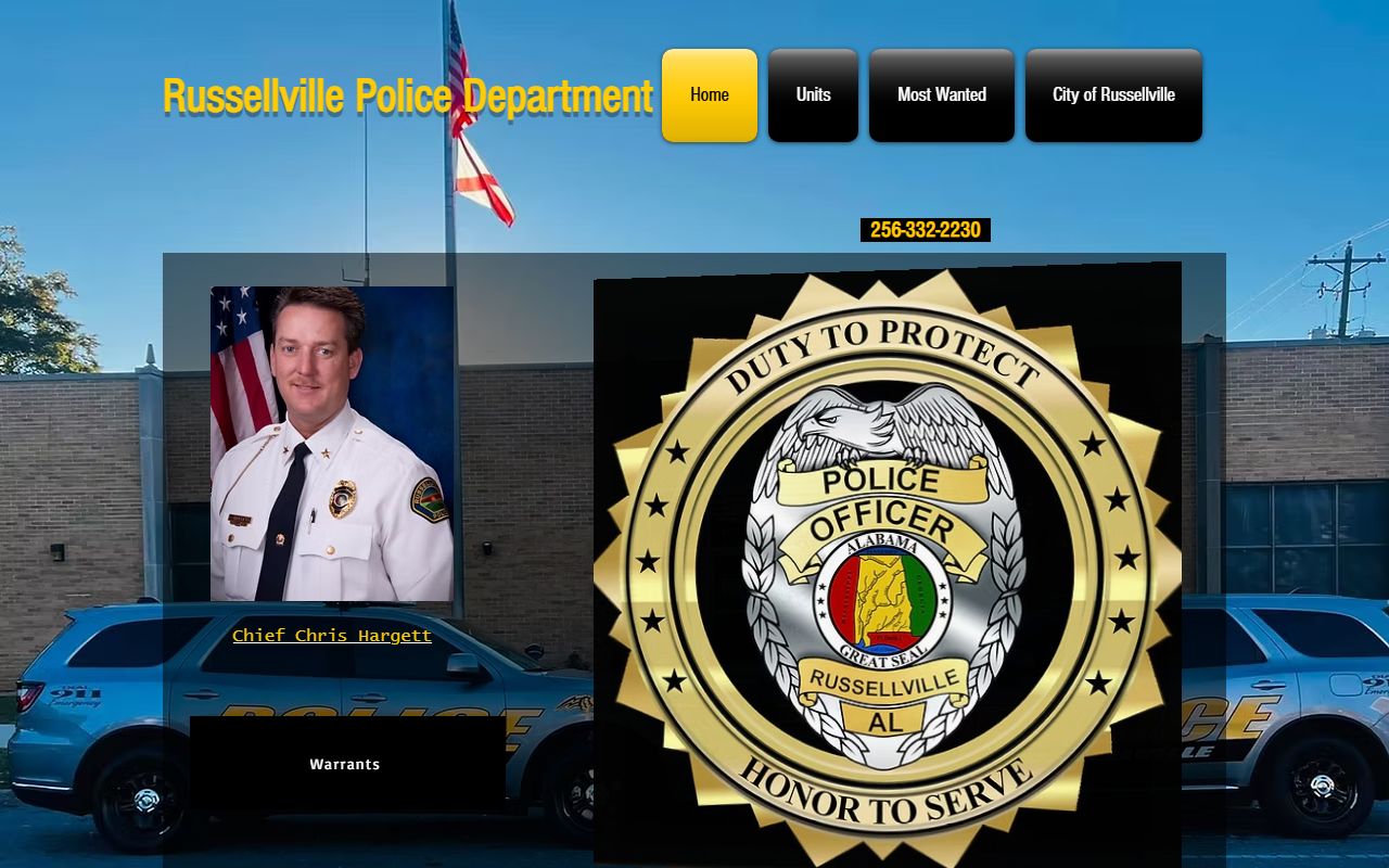 Russellville Police Department arrest records site