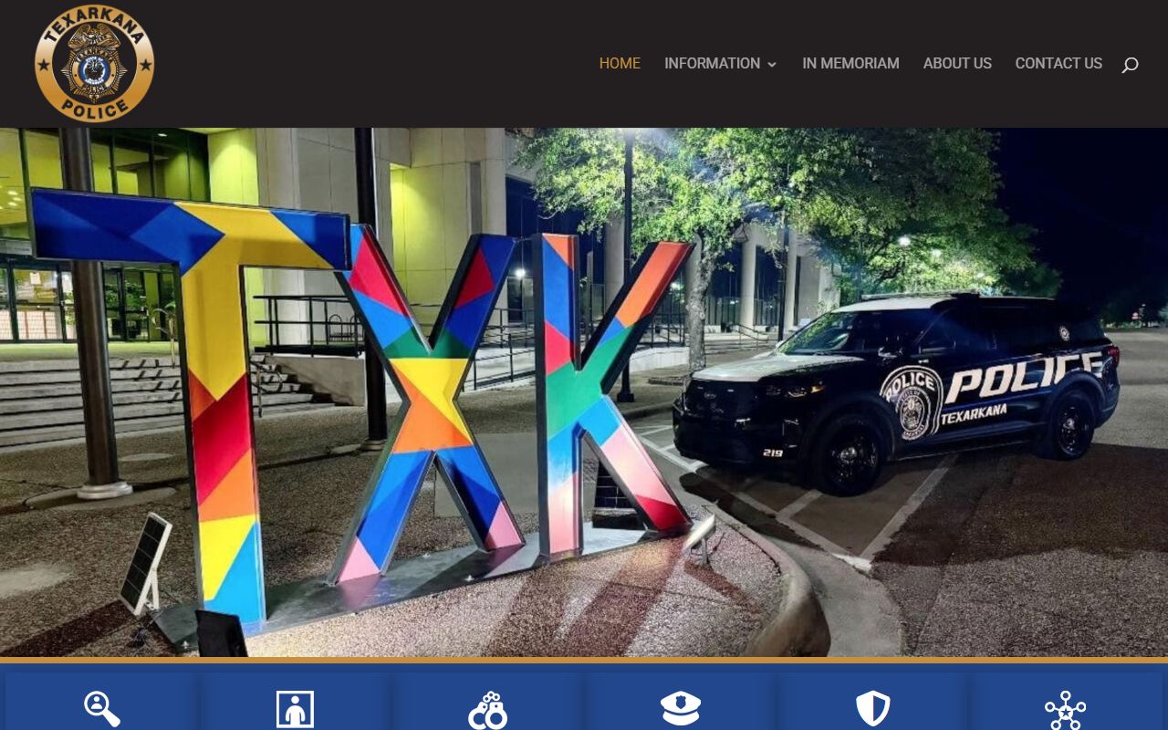 Texarkana Arkansas Police Department arrest records home page