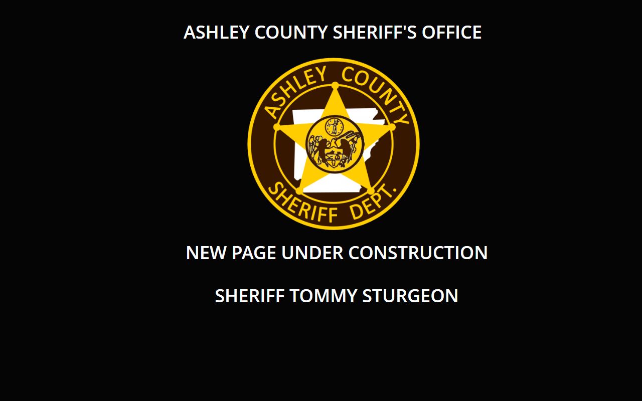 Ashley County Sheriffs Office arrest records site