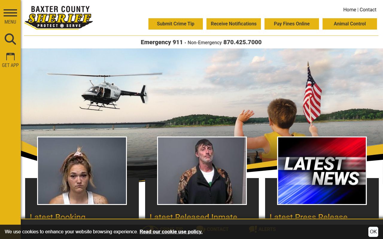 Baxter County Sheriffs Office arrest records site