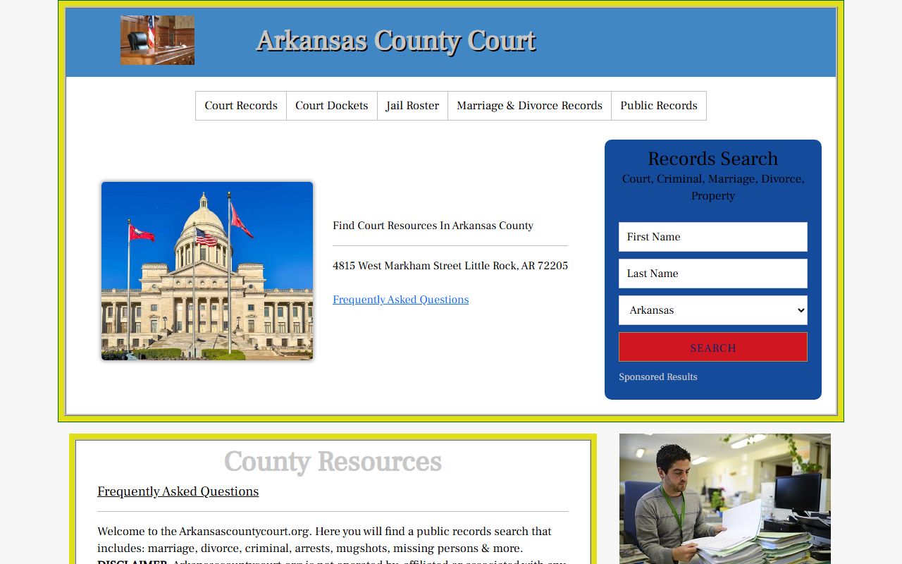 Bradley County Arkansas County Court arrest records roster