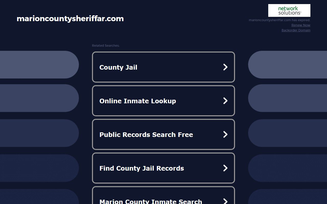 Marion County Arkansas sheriff office arrest records jail roster