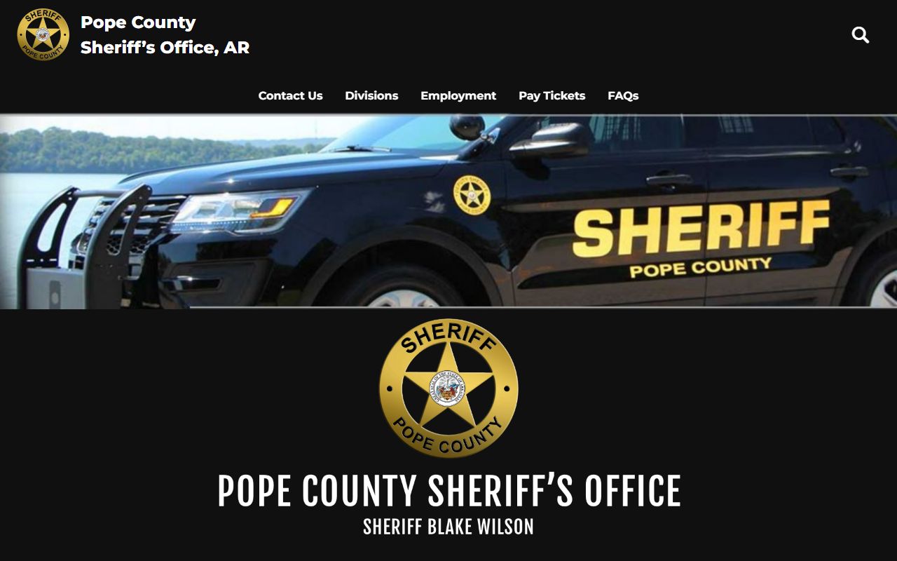 Pope County Sheriff arrest records and inmate roster