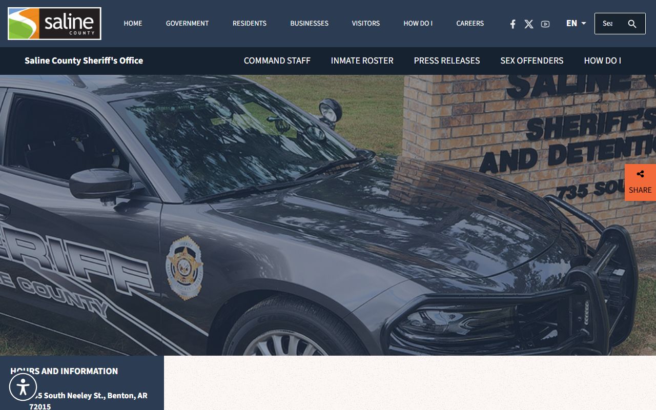 Saline County Sheriff arrest records inmate roster