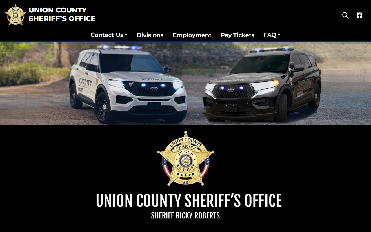 Union County Arkansas arrest records sheriff website
