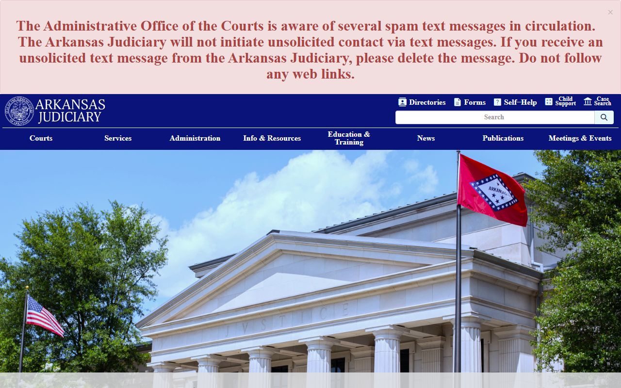 Arkansas Administrative Office of the Courts arrest records resources